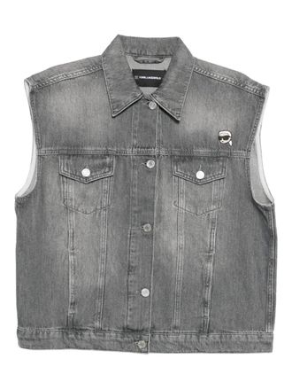 Karl Lagerfeld Ikon gilet - Grey