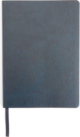 Royce Leather Personalized Leather Journal in Navy Blue- Silver Foil at Nordstrom