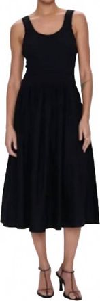 Pistola Denim Alessia Midi Dress In Black