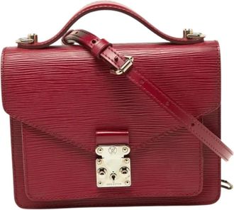 Louis Vuitton Tweedehands leren handtassen - Dames - Vintage Schoudertas - Roze - ONE Size - Vintage