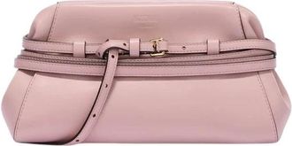 Moschino Tie Me Small Clutch Bag - Dames - Clutches - Roze - ONE Size - Leer - Tassen