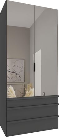 Wimex Falttürenschrank »Oxford by fresh to go, in 3 Breiten und 2 Höhen, Made in Germany« mit Schubladen, wahlweise mit oder ohne Spiegel, mit hochwertigen 