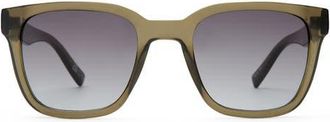 Le Specs Elixir 52mm Polarized Square Sunglasses in Khaki /Khaki Green at Nordstrom