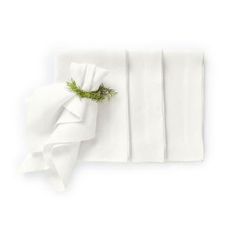 Solino Home Linen Dinner Napkins - Sonoma, 22 x 22 in White at Nordstrom, Size Large