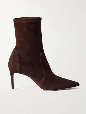 Stuart Weitzman Stivaletti In Camoscio Stuart - Marrone