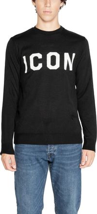 Icon Brand Black Knit Print Sweater