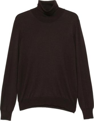 Gran Sasso Ciclista Turtleneck - Heren - Coltruien - Bruin - XL - Wol - Truien & Vesten