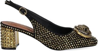 Kurt Geiger 60 mm Chelsea slingback pumps met kristallen - Zwart