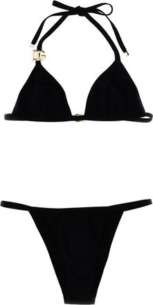 Dolce & Gabbana Black Solid Swimwear