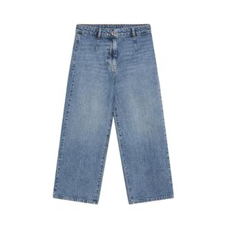 Patrizia Pepe Patrizia Pepe, Cropped Jeans, female, Blue, Size: W29 Essential Denim Palazzo Pants