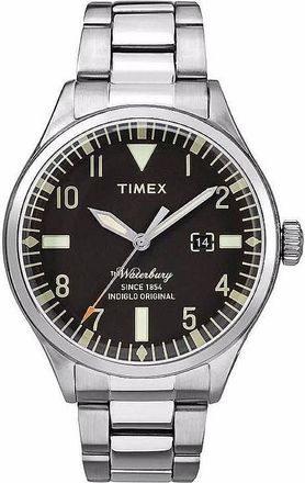 Timex Waterbury Quartz Black Dial Mens Watch TW2R25100