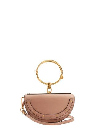 Chlo&eacute; Nude-Pink Leather Nile Minaudiere