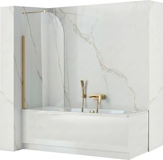 Rea Mampara De Ba&ntilde;o Rea Travis Brush Gold 80