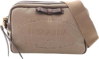 Prada Pre-owned Prada Jacquard Logo Crossbody Bag Ladies 517Q2EV150HKS32Z