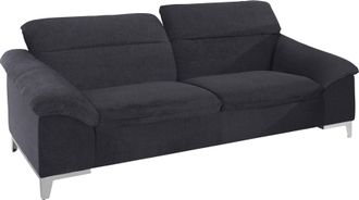 Cotta Polstergarnitur »Teresa« Set, Set bestehend aus: 3-Sitzer mit Kopfteilverstellung & Hocker