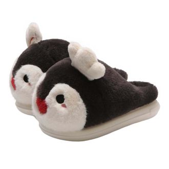 Generic Animal Plush Slippers for Women Men Winter Warm Cute Bear Capybara Penguin House Slides Cozy Fuzzy Fluffy Cartoon Shoes Non-slip Soft Comfortable Indo