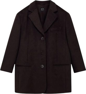 A|X Armani Exchange Mujer, Chaquetas, Marr&oacute;n, Talla: S