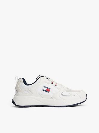 Tommy Hilfiger Logo Mixed Texture Trainers