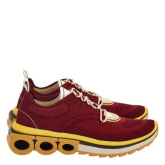 Ferragamo Nima Knit Gancini Low-Top Sneakers, Size 9