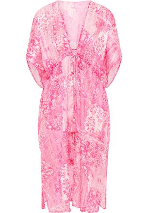 Izia Kimono Dames roze wit