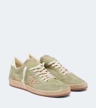 Golden Goose Ball Star glitter suede sneakers