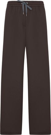 Brunello Cucinelli WIDE LEG TROUSERS WITH DRAWSTRING - Brunello Cucinelli - Woman