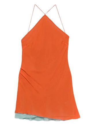 Sir. Danica halterneck mini skirt - Orange