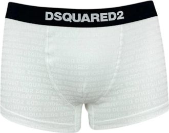 Dsquared2 Logo Trunk - Heren - Onderbroek - Wit - XL - Katoen - Ondergoed