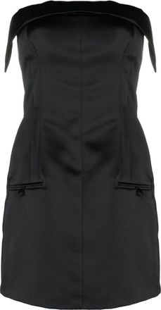 Philosophy di Lorenzo Serafini strapless satin minidress - women - Polyester/Polyester - 40 - Black