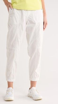 DKNY Drawcord Waist Cotton Cargo Joggers in Ivory at Nordstrom Rack, Size X-Small
