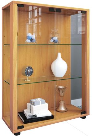 ebuy24 Ebuy24 - Vitrina De Vidrio Vcm De Pie Vitrina De Vidrio Con Vidrio De Seguridad Esg Dimensiones Aprox. Al. 80 X An. 60 X P. 25 Cm Soporte Vitrina Vidr