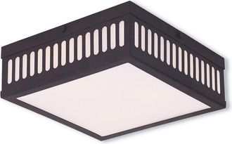 Livex Lighting Discontinued Livex Prentice 3-Light Bronze Ceiling Mount