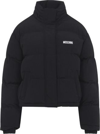 Moschino Black Logo Turtle Neck Jacket