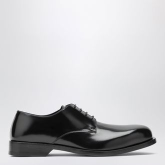 Loewe Derby Bobine in pelle di vitello spazzolata nere