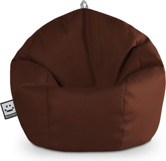 Happers Happers - Puff Pelota Polipiel Marr&oacute;n