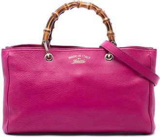 Gucci Pre-owned Gucci Medium Calfskin Bamboo Shopper Satchel Ladies TJD6789I8LG66M4V