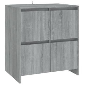 vidaXL Credenza Grigio Sonoma 70x41x75 Cm In Truciolato - Vidaxl