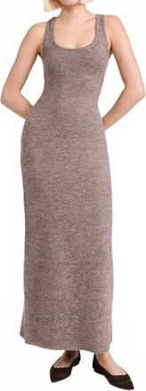 Line & Dot Dune Sweater Dress In Mushroom