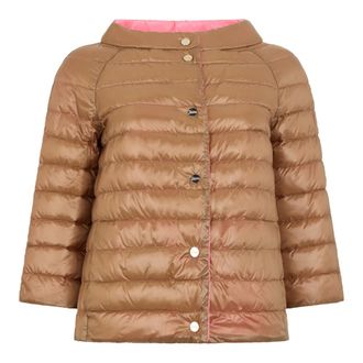 Herno Dames, Jassen, Bruin, Maat: L Polyamide