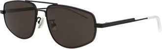 Bottega Veneta Ladies Black Aviator Sunglasses BV1125S 001