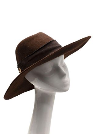 Loro Piana Hare Fur Brown Fedora Size M