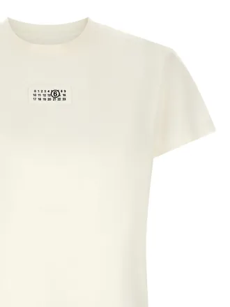 Maison Margiela Logo-Patch Cotton T-shirt - white
