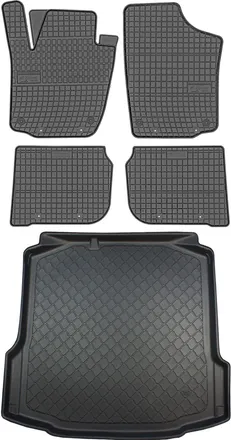 OEM Juego De Alfombrillas De Goma Para Coche Y Maletero Para Seat Toledo Iv Hatchback (febrero De 2013 A Mayo De 2019)