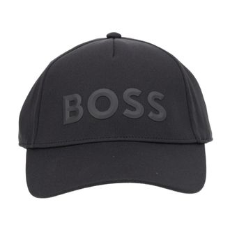 HUGO BOSS Raised Logo Baseball Cap - Heren - Petten - Zwart - ONE Size - Accessoires