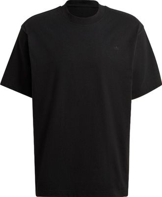adidas Mens adidas Solid Color Round Neck Pullover Short Sleeve Casual Black T-Shirt HK2890