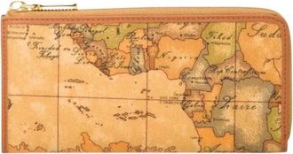 Alviero Martini 1A Classe Geo Classic Portemonnee - Dames - Portefeuilles - Bruin - ONE Size - Leer - Accessoires