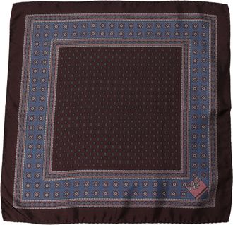 Dolce & Gabbana Geometric Silk Handkerchief - Maroon