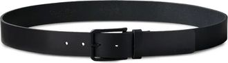 Calvin Klein square-buckle leather belt - men - Calf Leather - 105 - Black