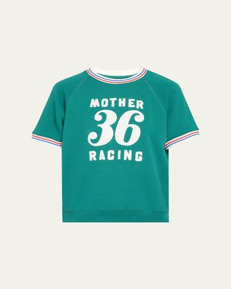 Mother The Short-Sleeve Sport Concert Sweatshirt