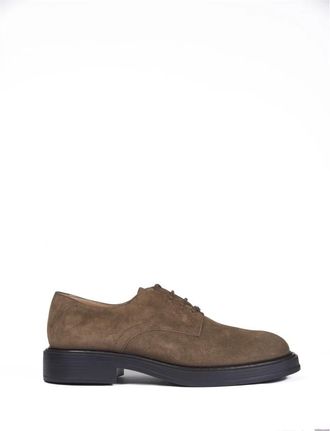 Tod's Beige Platte Schoenen - Heren - Veterschoenen - Beige - 43 1/2 EU - Schoenen
